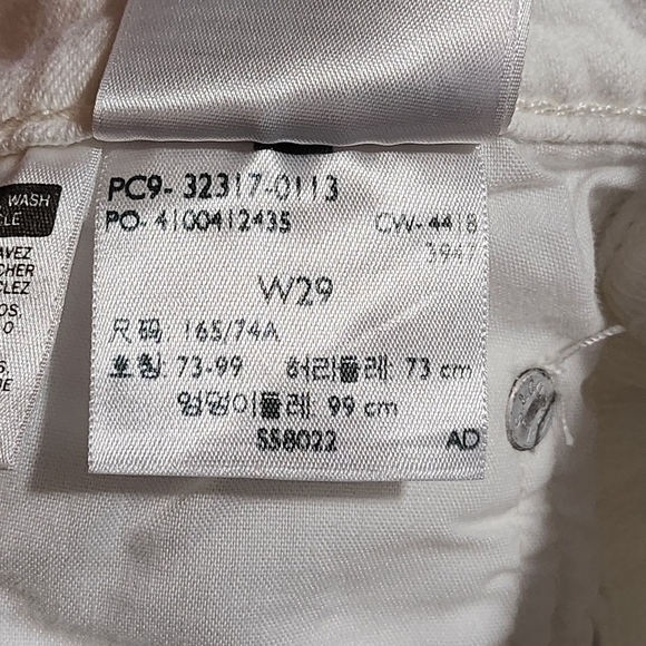 LEVIS 501 Shorts Womens 29 White Distressed High Rise Denim Cutoffs Raw Hem - Picture 12 of 13